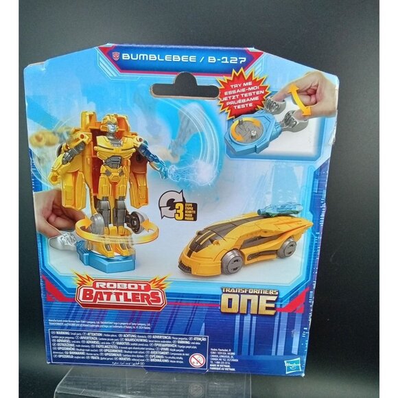 Transformers ONE Robot Battles Bumblebee B-127 Figure 3-Step Conversion Toy - Picture 4 of 8